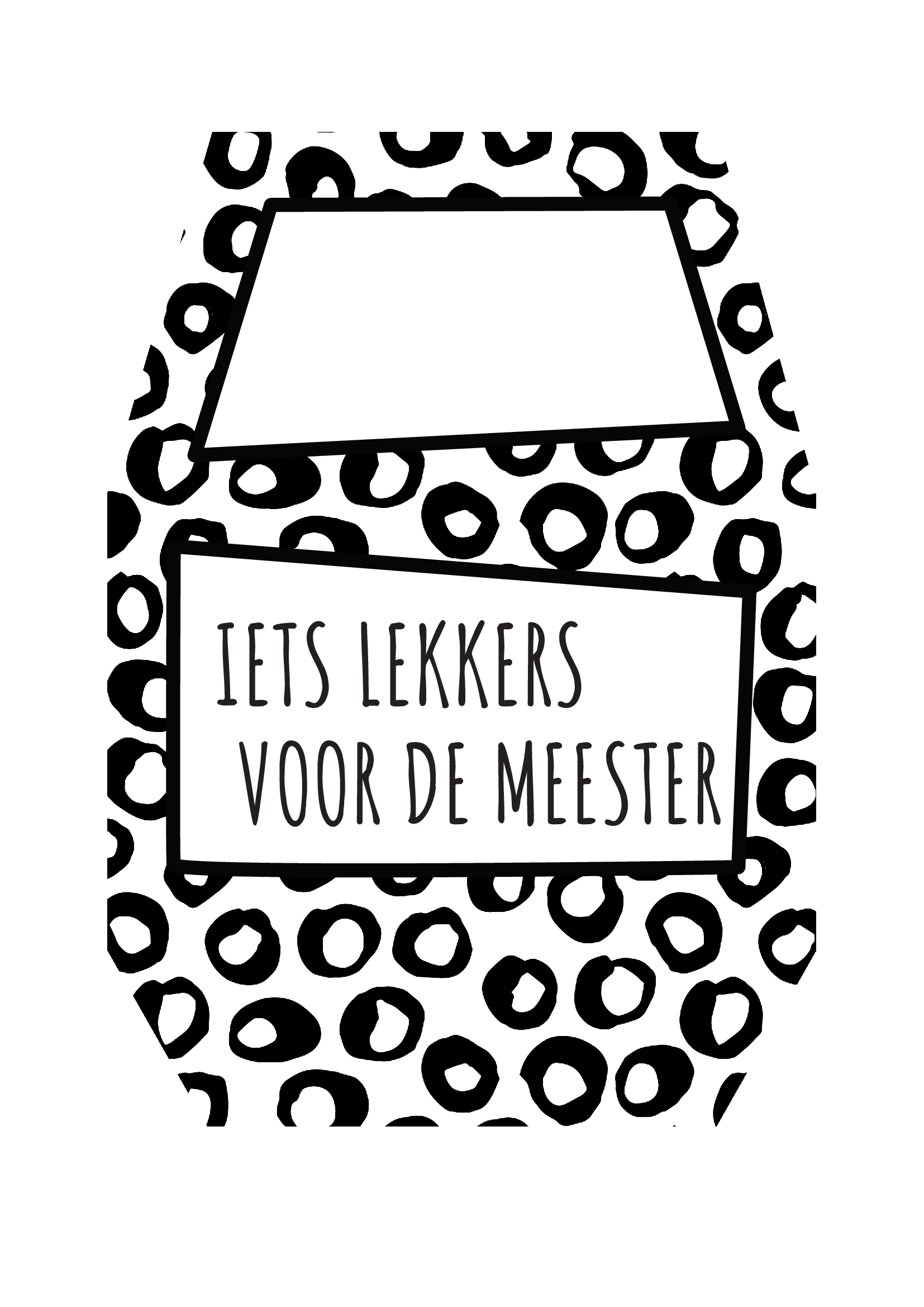 Free printable tony chocolonely 'juf en/of meester'