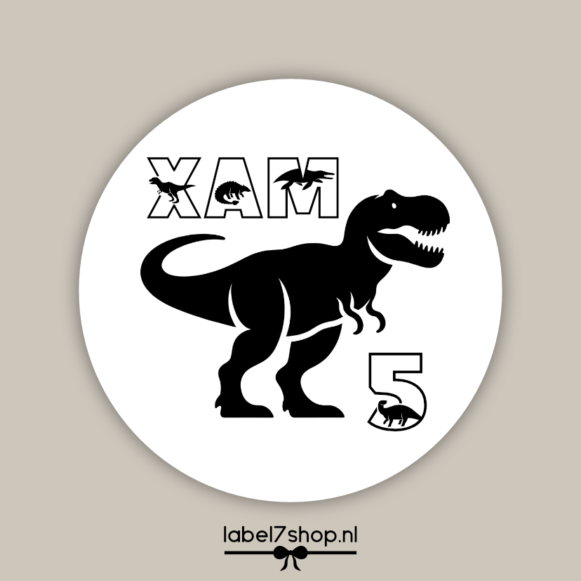 Traktatie sticker 'Xam'